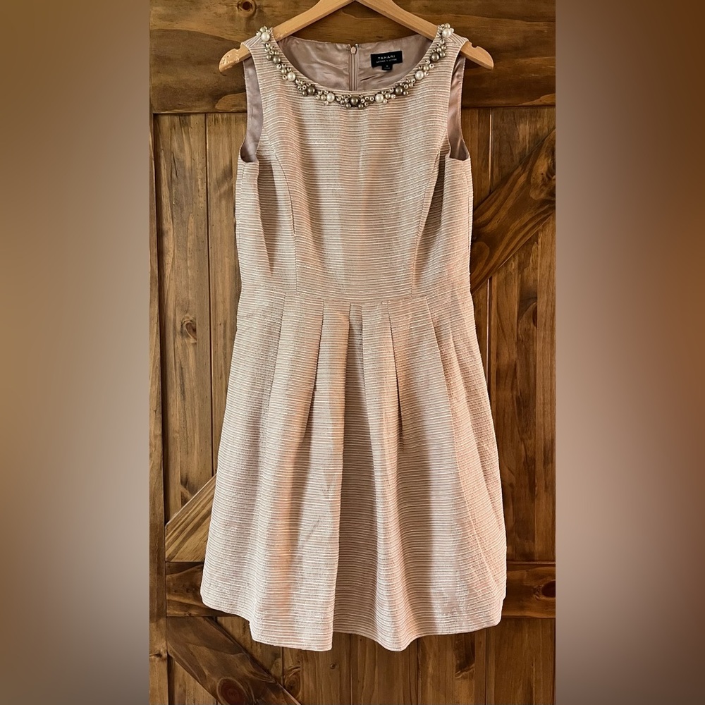 Tahari Lite Mauve Sleeveless Dress